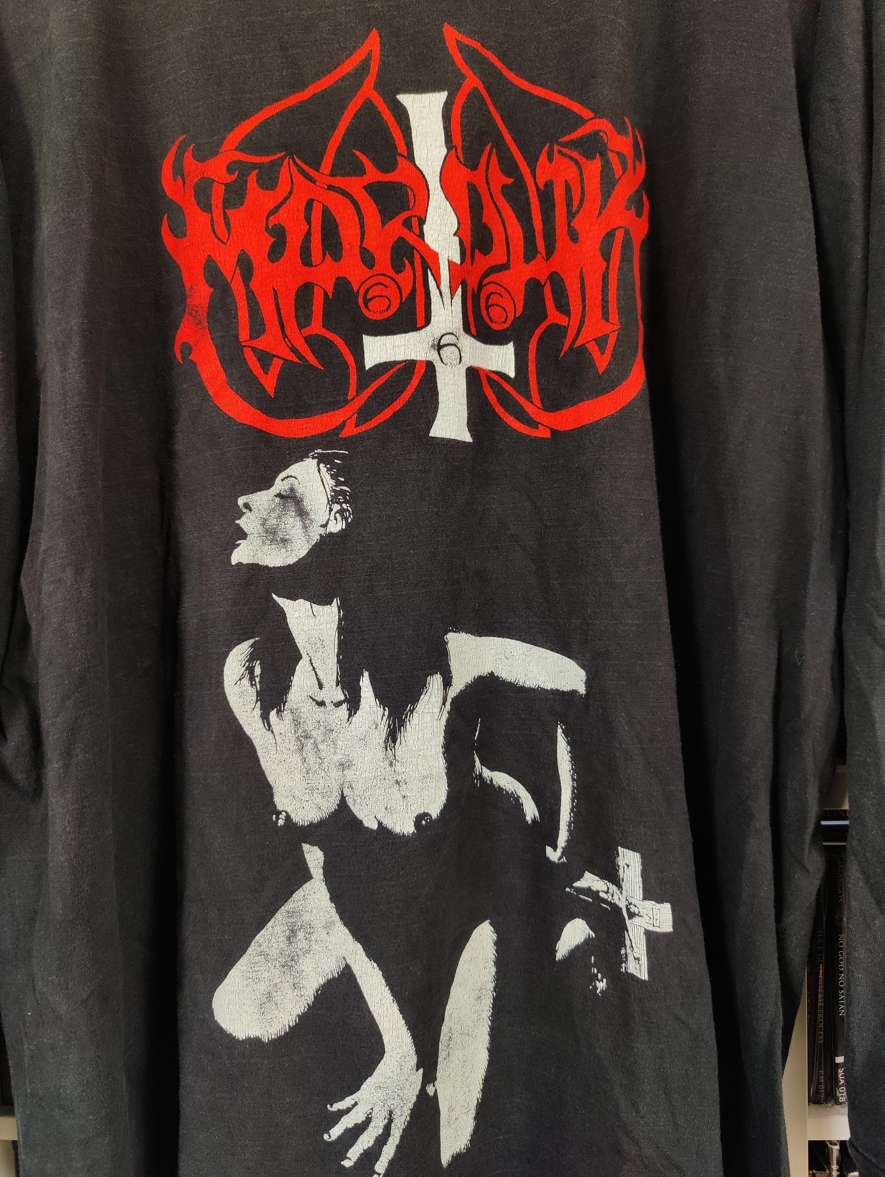 marduk fuck me jesus long sleeve shirt (xl size) vintage , Sweat