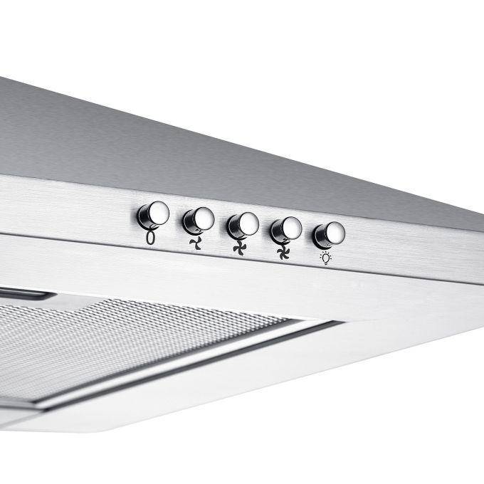 CIARRA Hotte Aspirante Murale 60cm 2pcs Filtre A Charbon 370m3/h Recyclage Ou Evacuation 3 Vitesses 201SS60 Inox 13 HOTTE BOUTON POUSSOIR