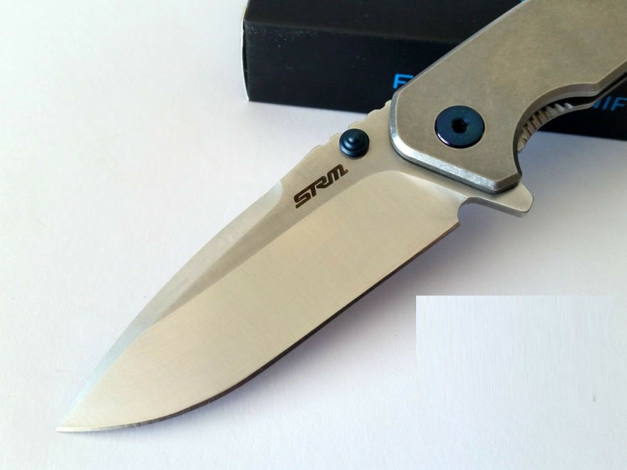 SRMK919 Couteau SRM Knives 9008 Framelock Acier 12C27 Livraison