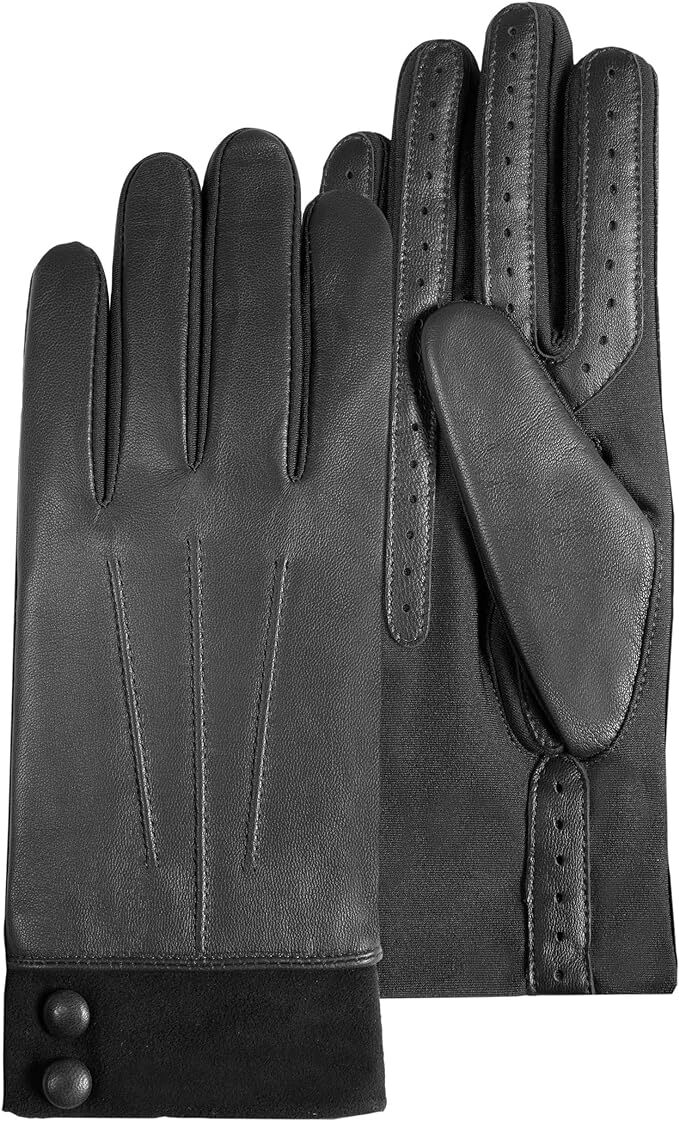 gants noirs isotoner