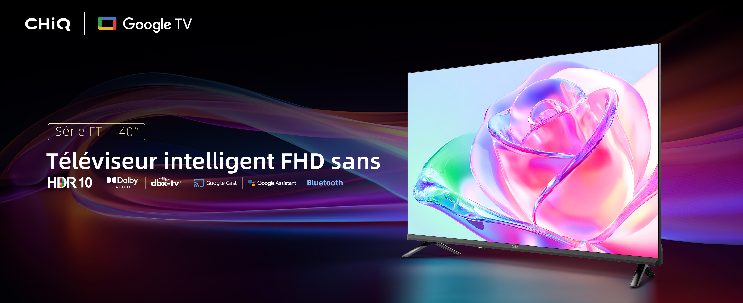 Smart Tv Fhd TV Smart Linsar 40 Pouces FHD Android - Chromecast Intégré Triple Tuner Wi-Fi Bluetooth 40FHD22A Smart TV Google Avec Chromecast