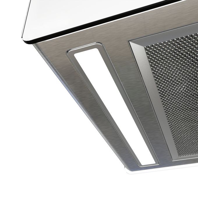 CD4850S Hotte Ilot 48cm - Wi-Fi & Tactile - 700m3/h - 2pcs Filtre A Charbon - 4 Vitesses - Recyclage - LED Affichage - Blanc 17 hotte ilot led lampe