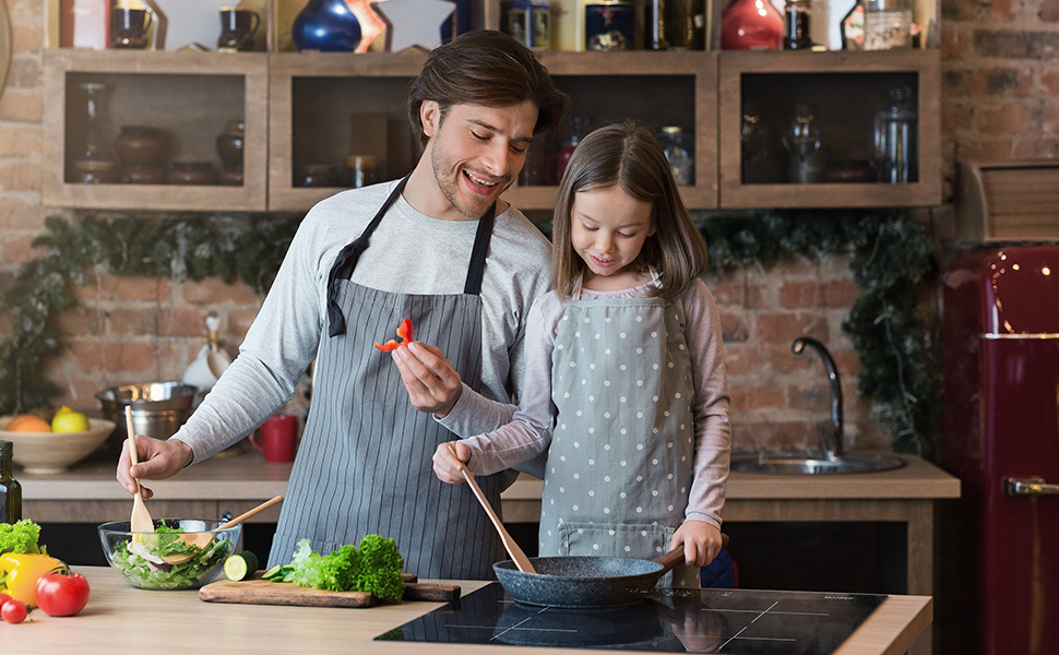 CIARRA Built-in 4 Zones Induction Hob, Integrated Electric Cooktop With 1 Flex Zone 7200W-CD4BFBIH 12 CBBIH4BF INDUCTION HOB