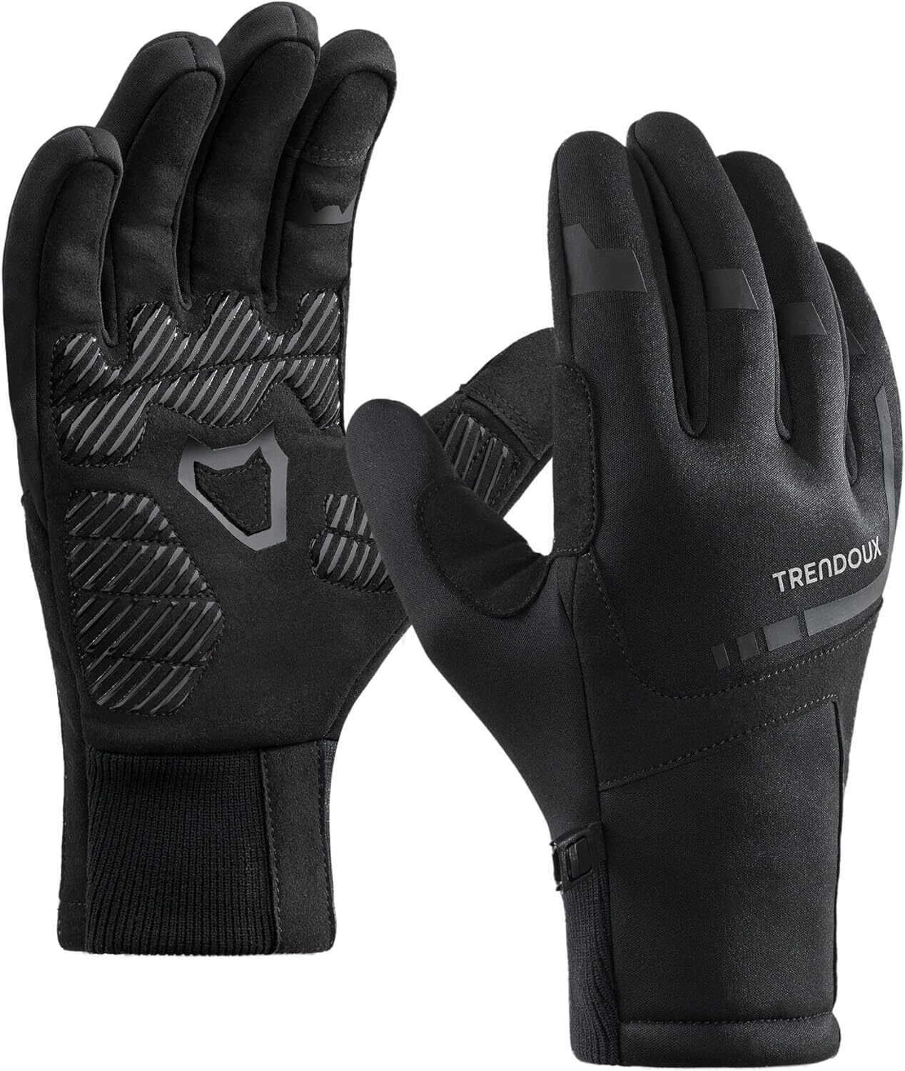gants tactiles pour sport noirs