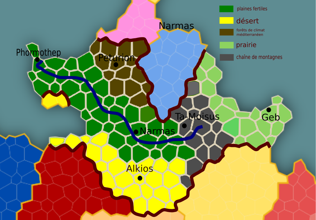 la carte n'est pas à jour en raison de disparitions de certains pays limitrophes, et je n'ai actuellement pas les moyens pour la changer.