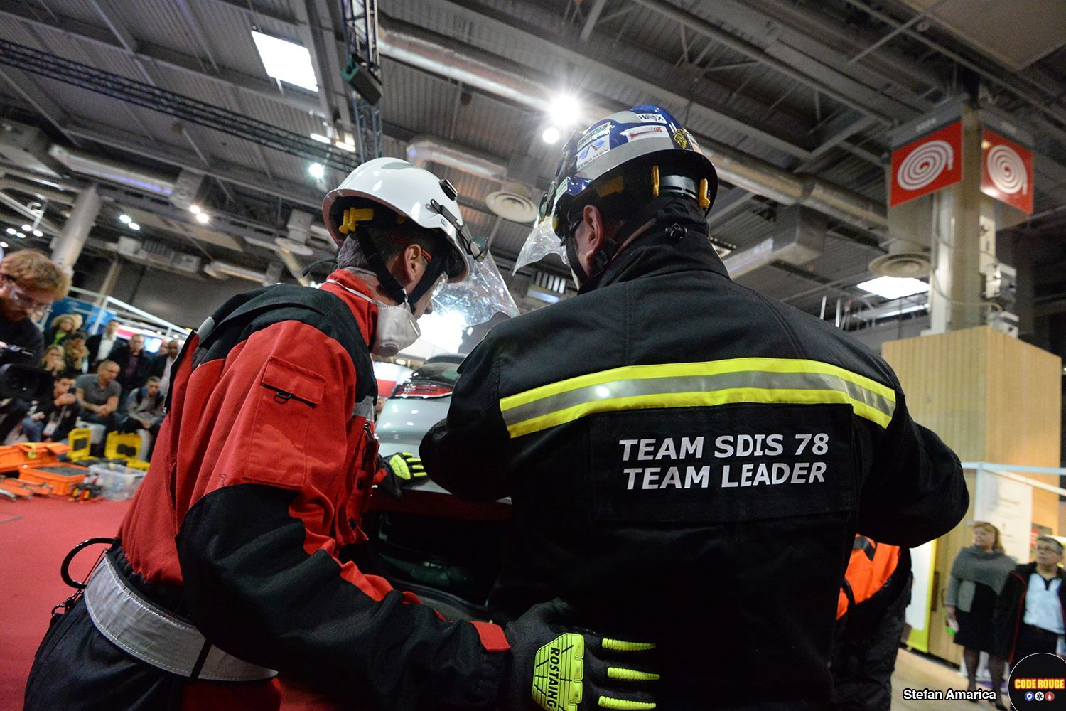 Scène issue du reportage au salon Secours Expo 2019