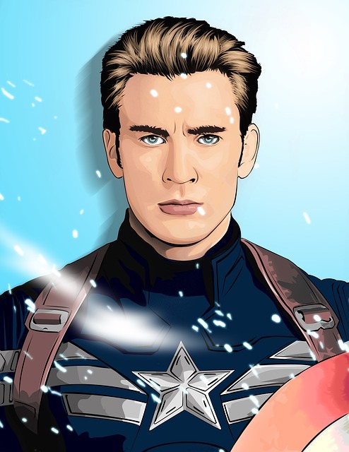 Illustration du personnage de Captain America