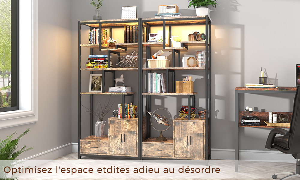 Bibliothèque LED à 6 Niveaux