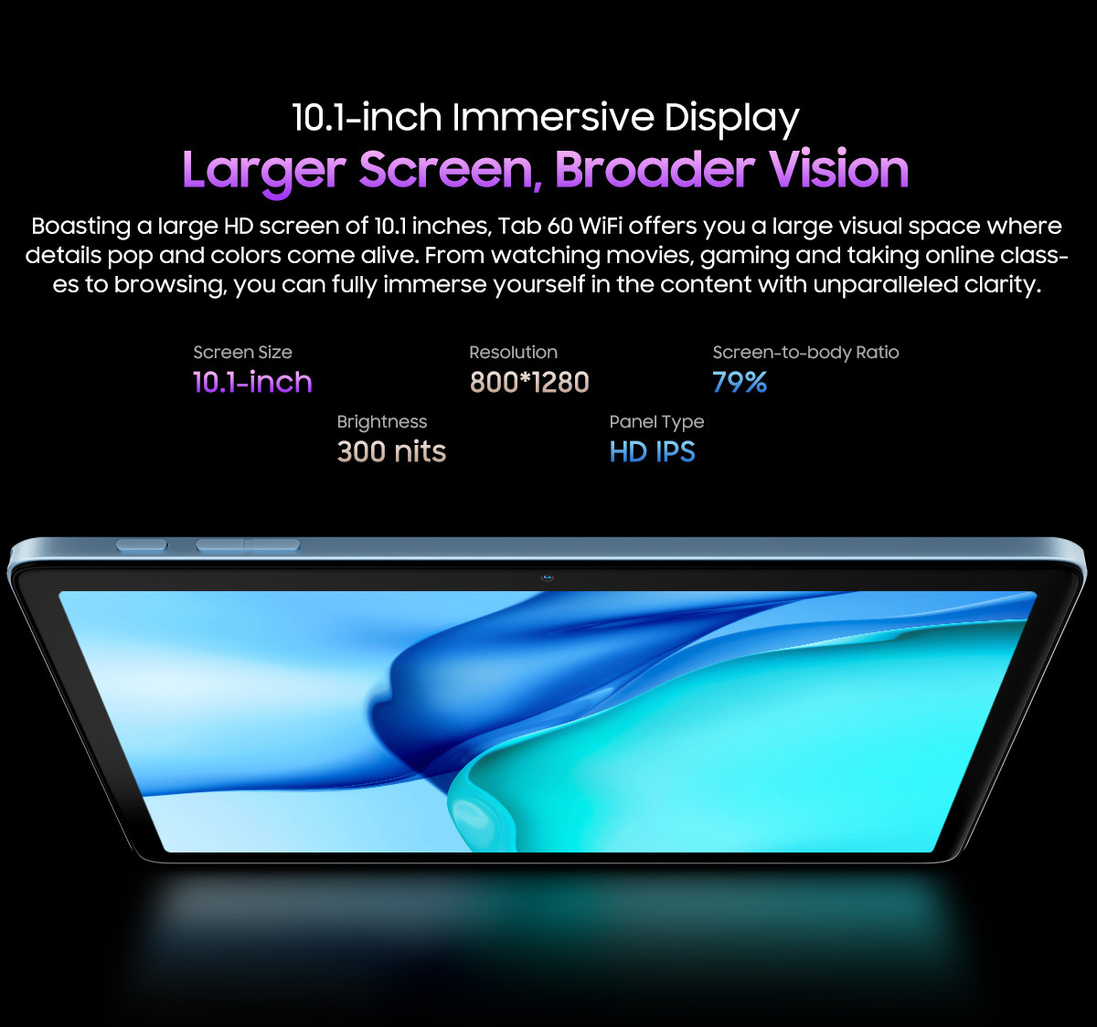 Tableta Blackview Tab 60 WiFi, 10.1 inch, Android 14, 60Hz