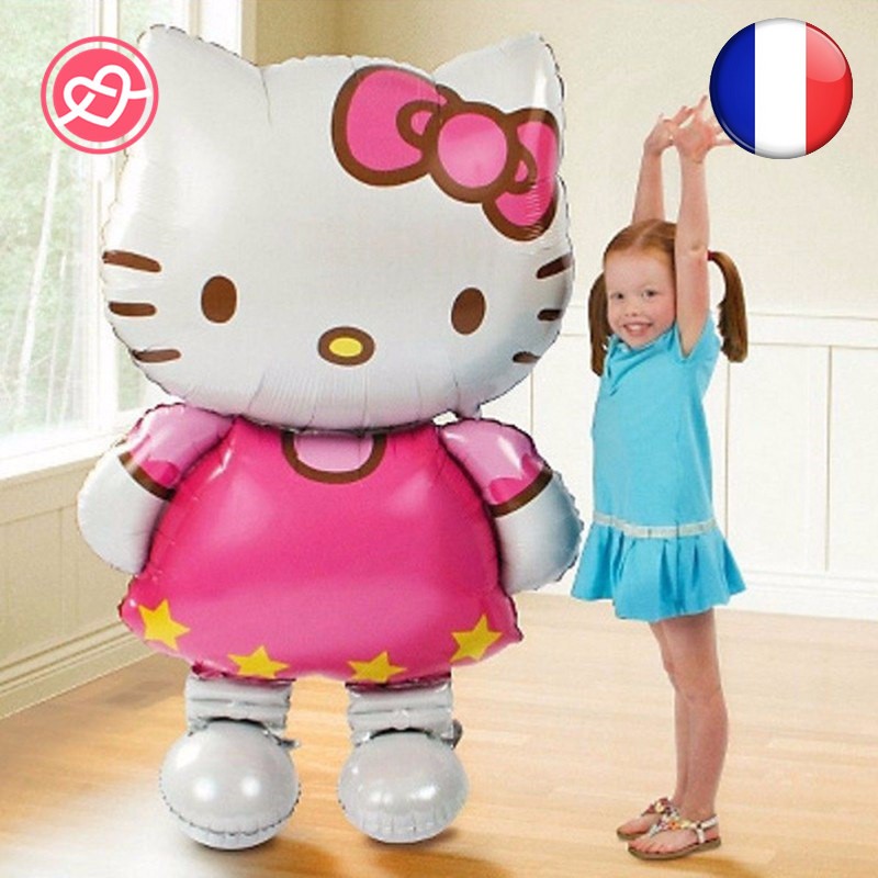 Grand Ballons Hello Kitty 116x68 Cm Chat Anniversaire Mariage Bapteme Decoration Ebay