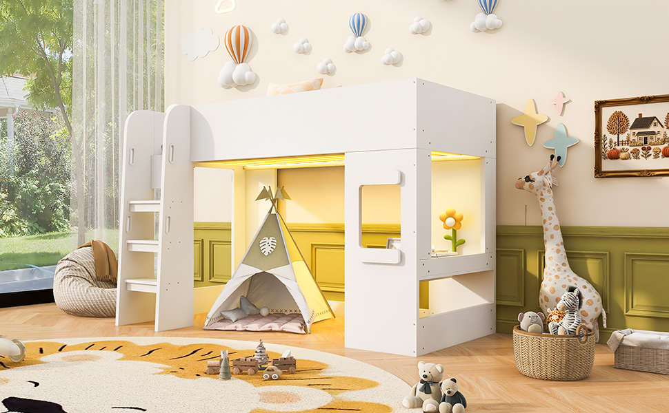 Lit mezzanine enfant 90 x 200 cm