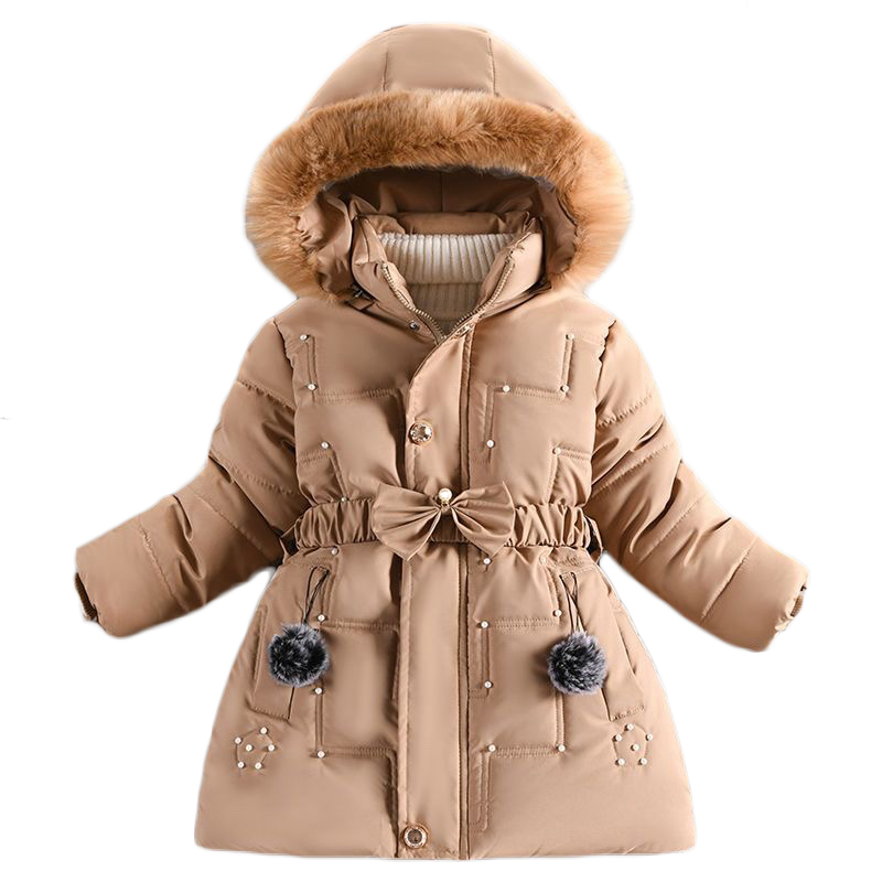 Mignon Doudoune Enfant Fille Manteau Veste Chaud Hiver Cape Blousons Vêtements Chauds Enfants A