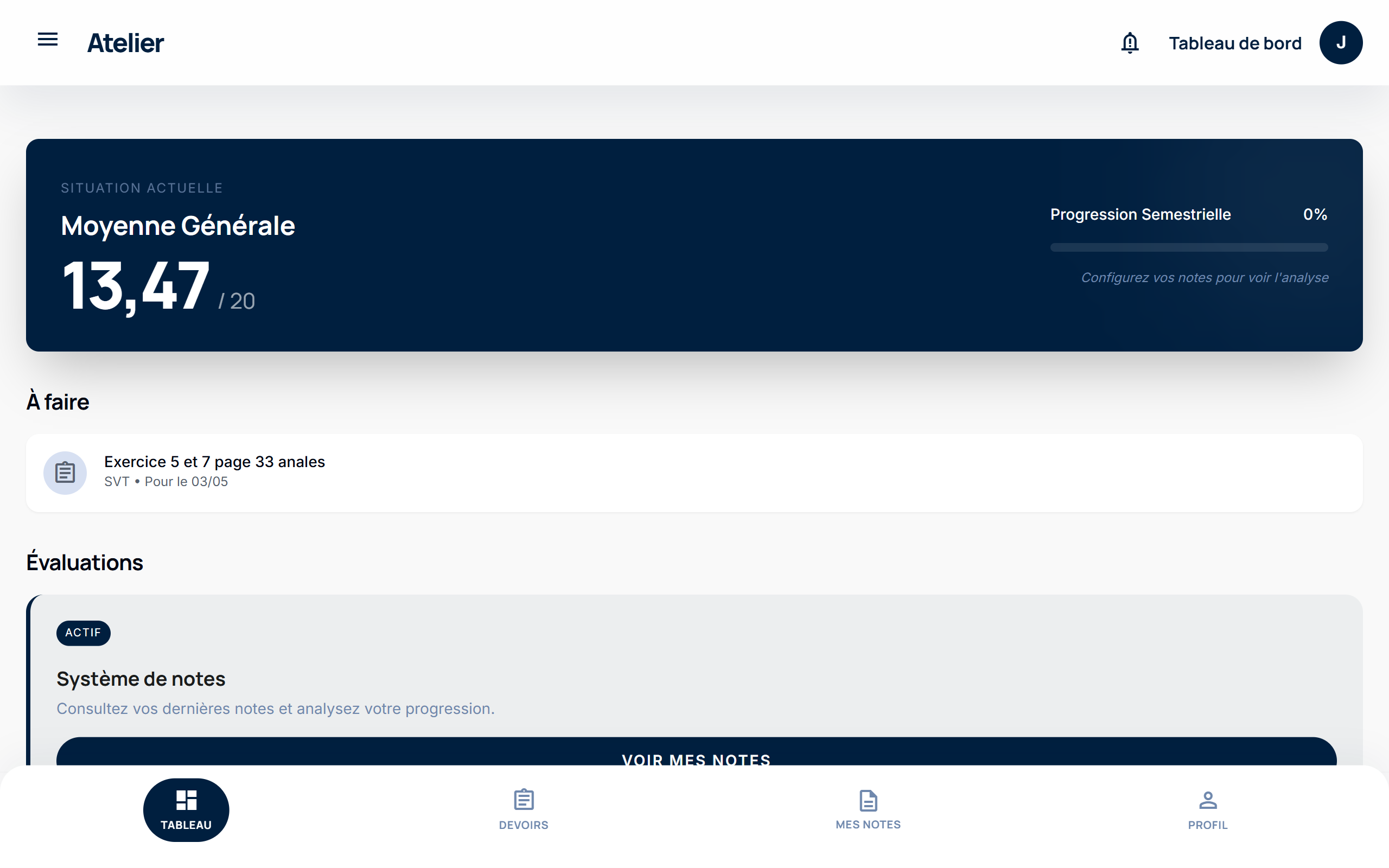 MyKora – Application de suivi des notes