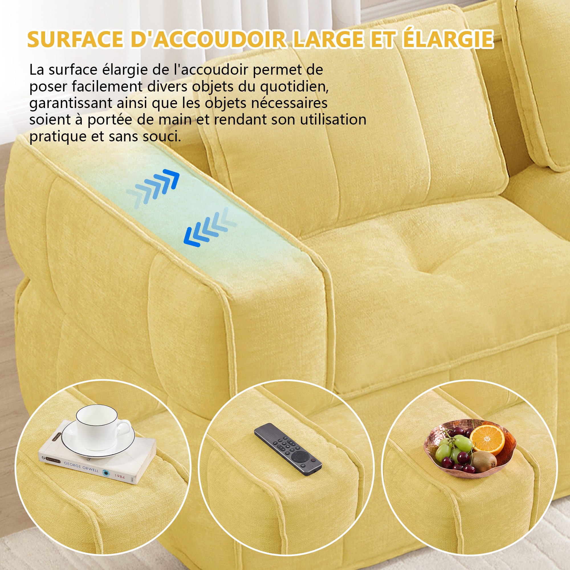 Mousse haute densité 32D du canapé modulable