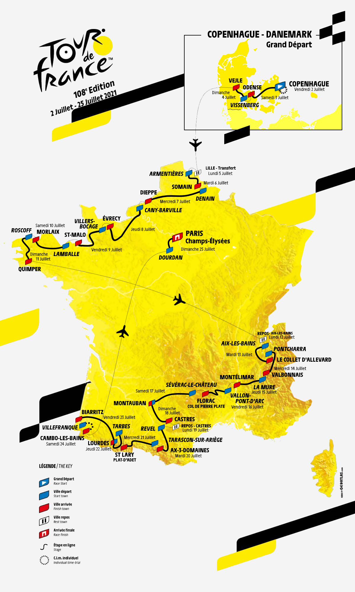 Download Depart Tour De France 2021 Parcours Officiel Pics