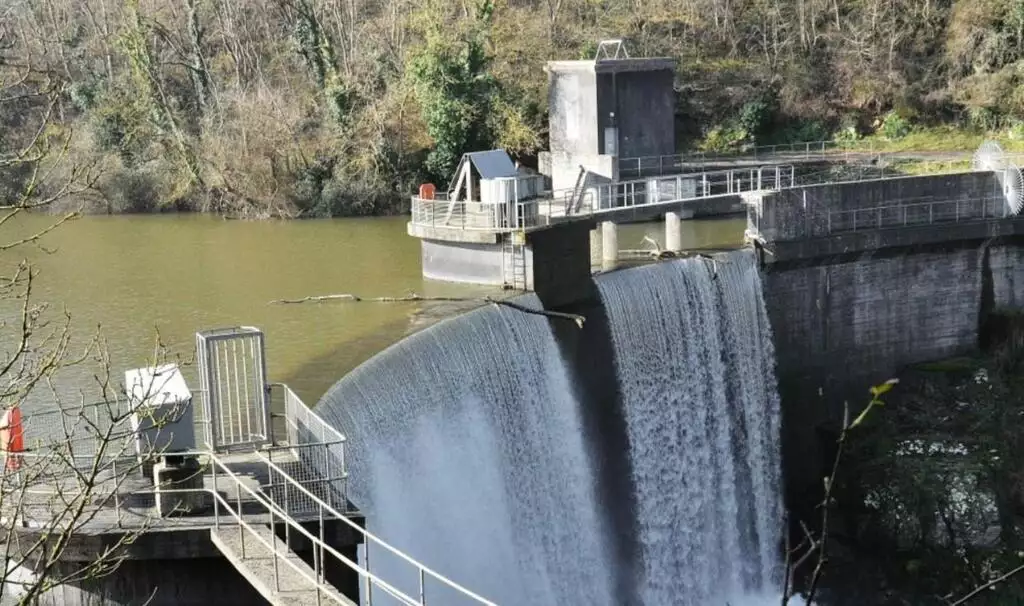 Barrage de Grand-Bassin avant qu'il ne cède