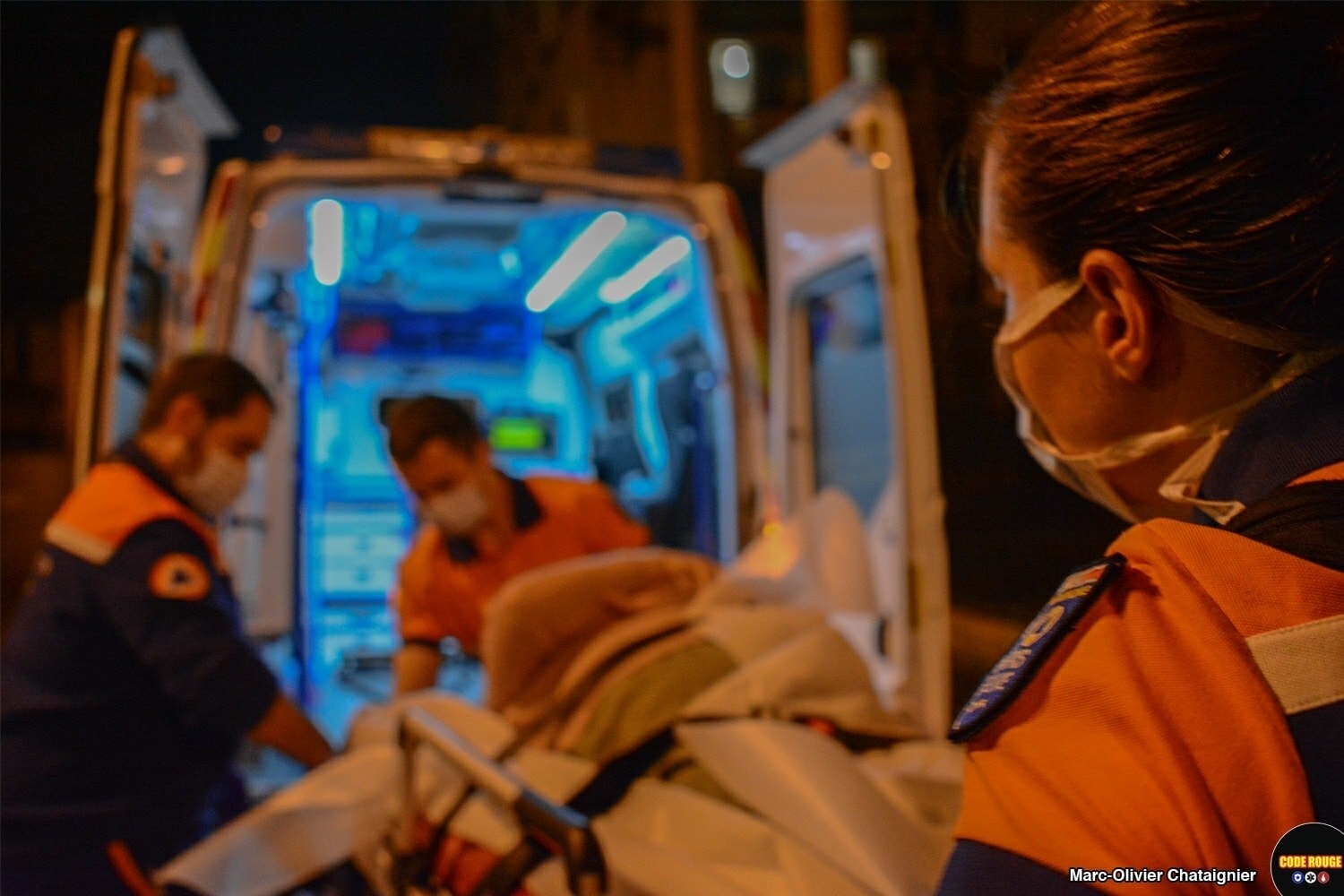 Scène issue du reportage avec la Protection Civile Paris Seine