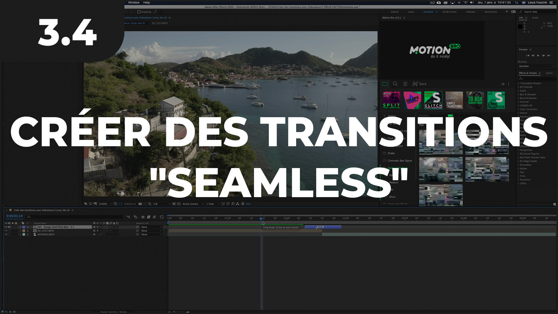 Transitions seamless sur Adobe Premiere Pro
