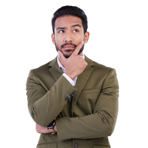 Courtier hypothécaire pensif