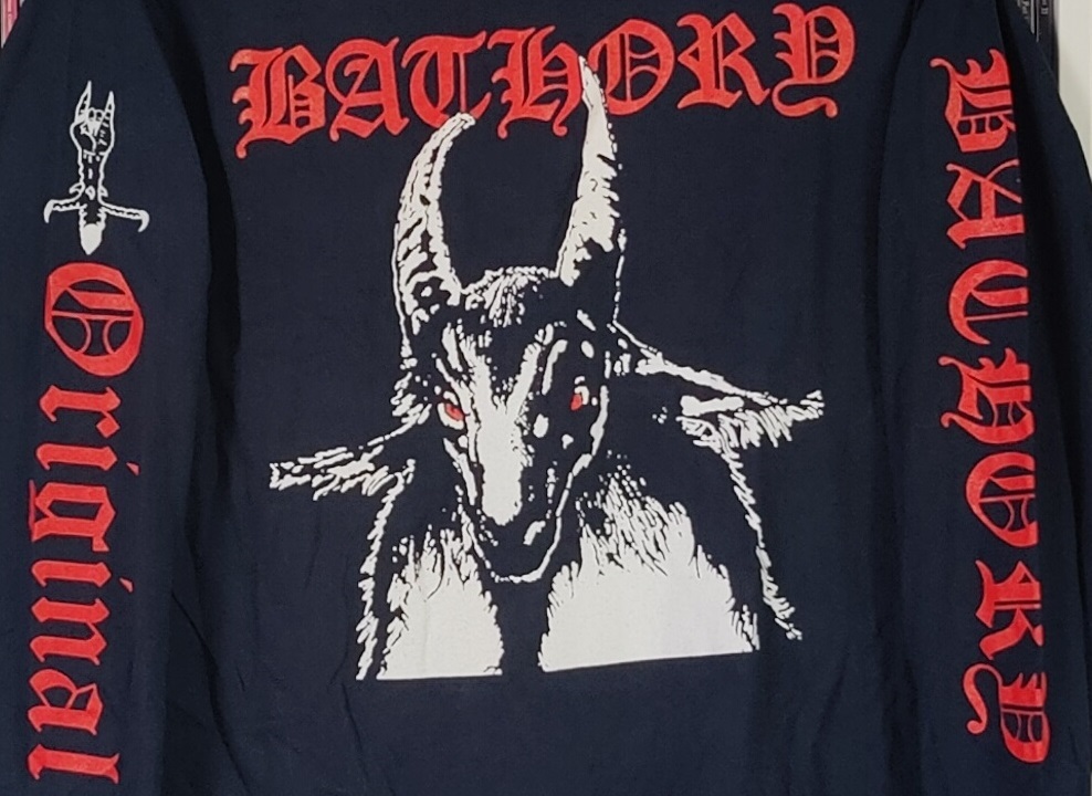 bathory goat (m size) official long sleeve shirt 2000 vintage , T