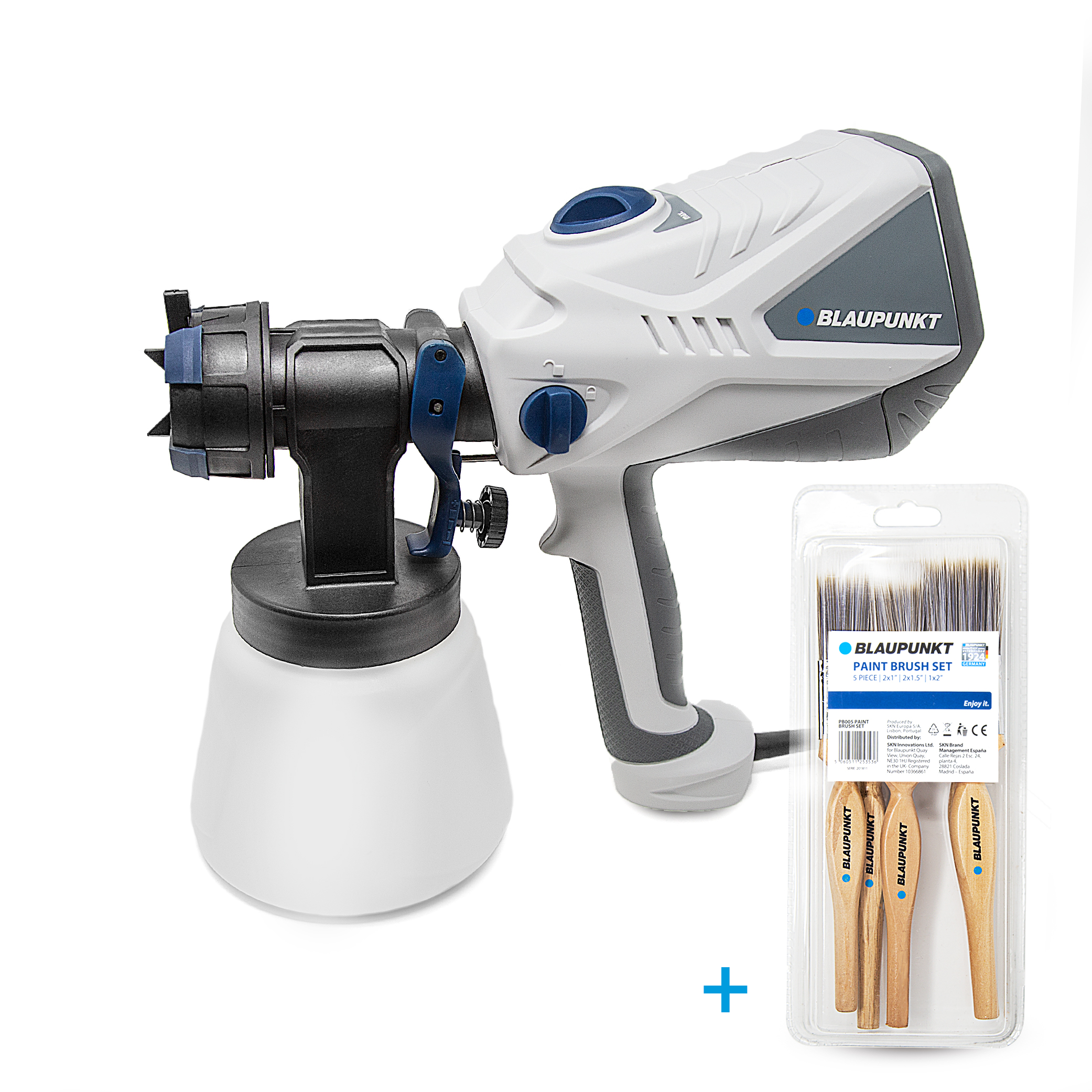 Blaupunkt Pistolet à Peinture Electrique PG4000 600W Pulvérisateur