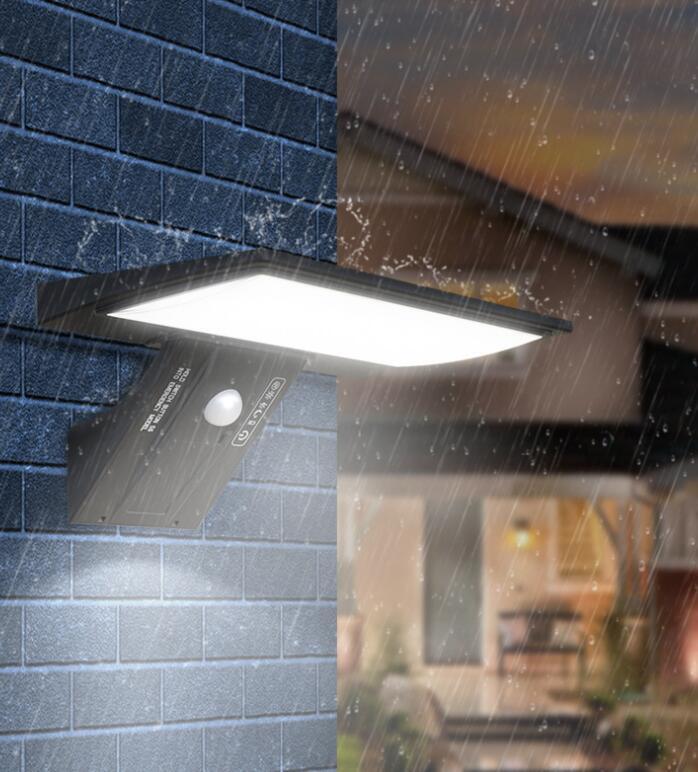 Gistuch Lampe Solaire Extérieur 100LED, Détecteur De Mouvement, Lumière Solaire Etanche éclairage Solaire, Lampe De Sécurité Sans Fil Lampe Mural Pour Jardin, Lot De 4