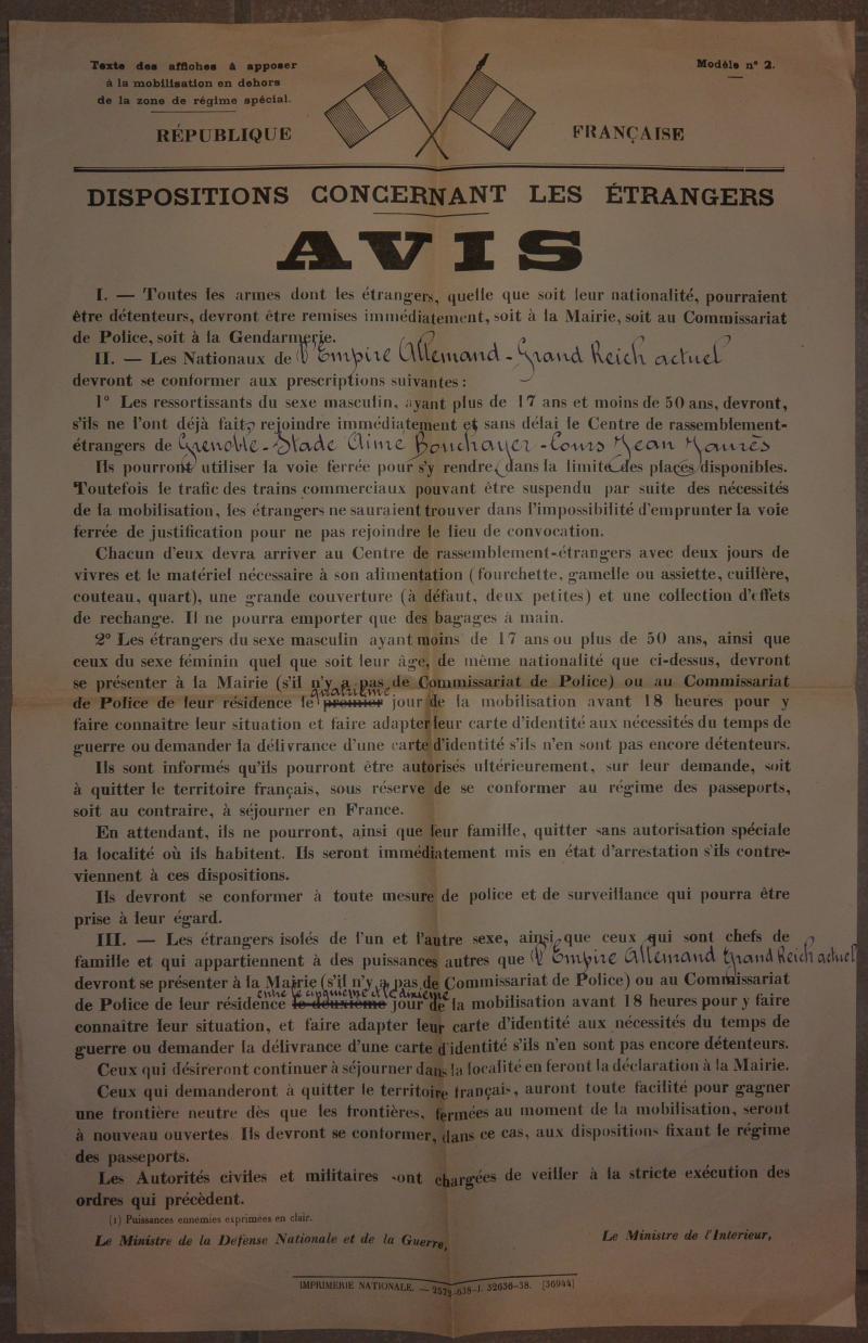 Suite Affiche mobilisation générale 1939... 4KK8n