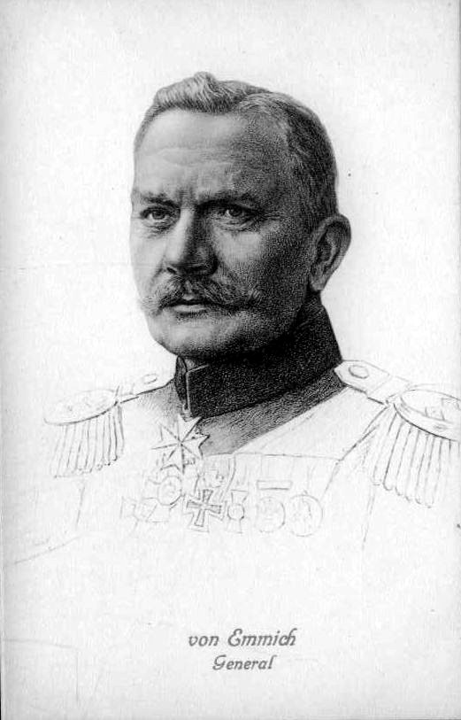 affiche 1914 général Von Emmich  K3mAr