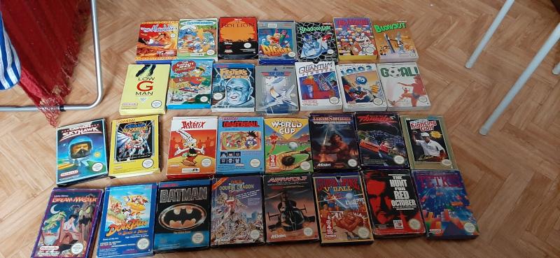 (VDS) grot lot nintendo 64 console en boite,jeux en boite,80 jeux en loose JEUX NES en boite!! NJREy