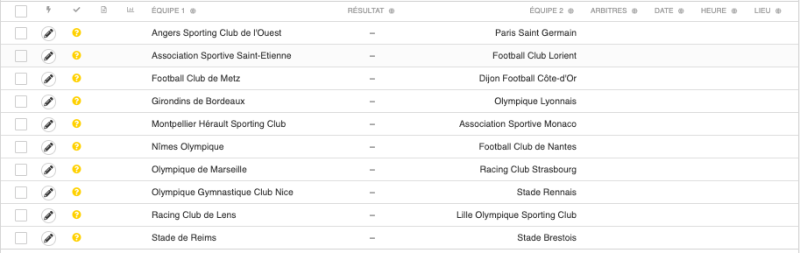 Calendrier Ligue 1 Uber Eats  PZb50