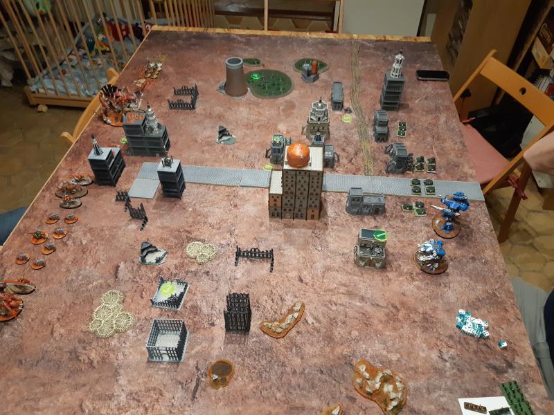 Mustard battle : tyrannids vs darks angels Rjb3v