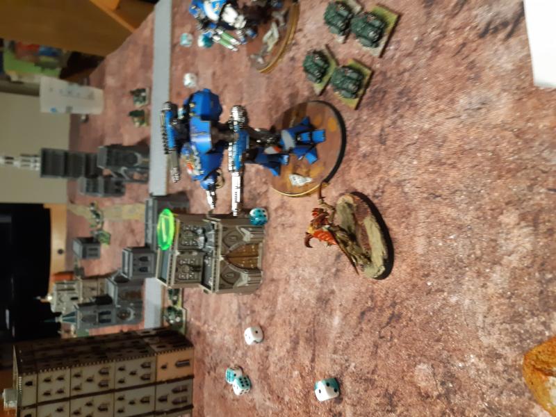 Mustard battle : tyrannids vs darks angels VKl99