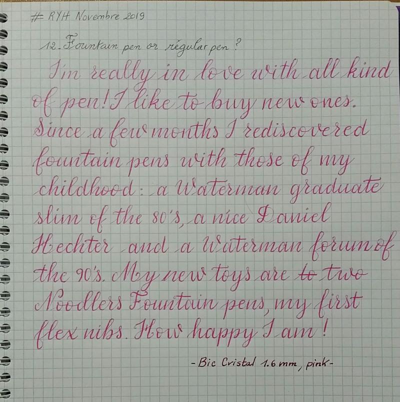 Lot de 9 stylos à bille de calligraphie - Pour écriture, débutant