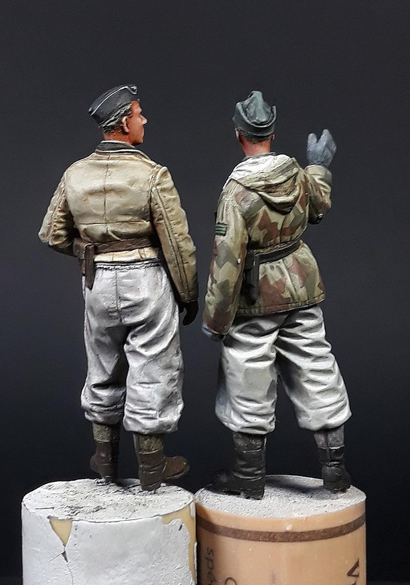  Équipage allemand de Panzer tenue d'hiver Alpines Miniatures 1/35 GrY4o