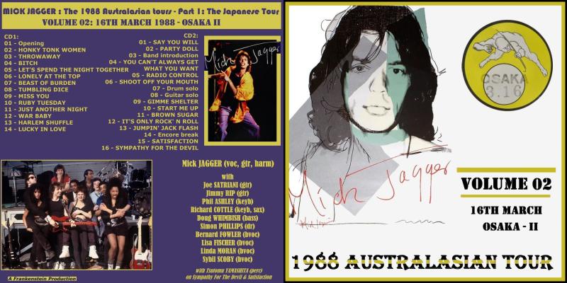 MICK JAGGER JAPAN TOUR 1988 CD POST: Mick JAGGER in Japan - Vol 02