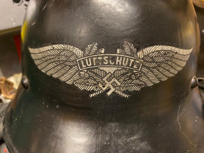 Insigne de casques de la Luftschutz et de la ReichLuftschutzBund KOZGb