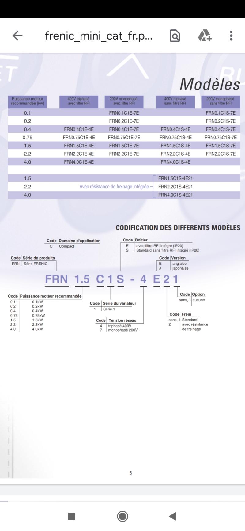 Comment alimenter ma perceuse Sydéric S115 avec un variateur Fuji Frenic mini ? - Page 2 QDYoe