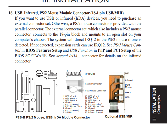 [RECH]  carte extension USB/MIR avec port souris ps/2 usb vieille carte mère Xg8rm3