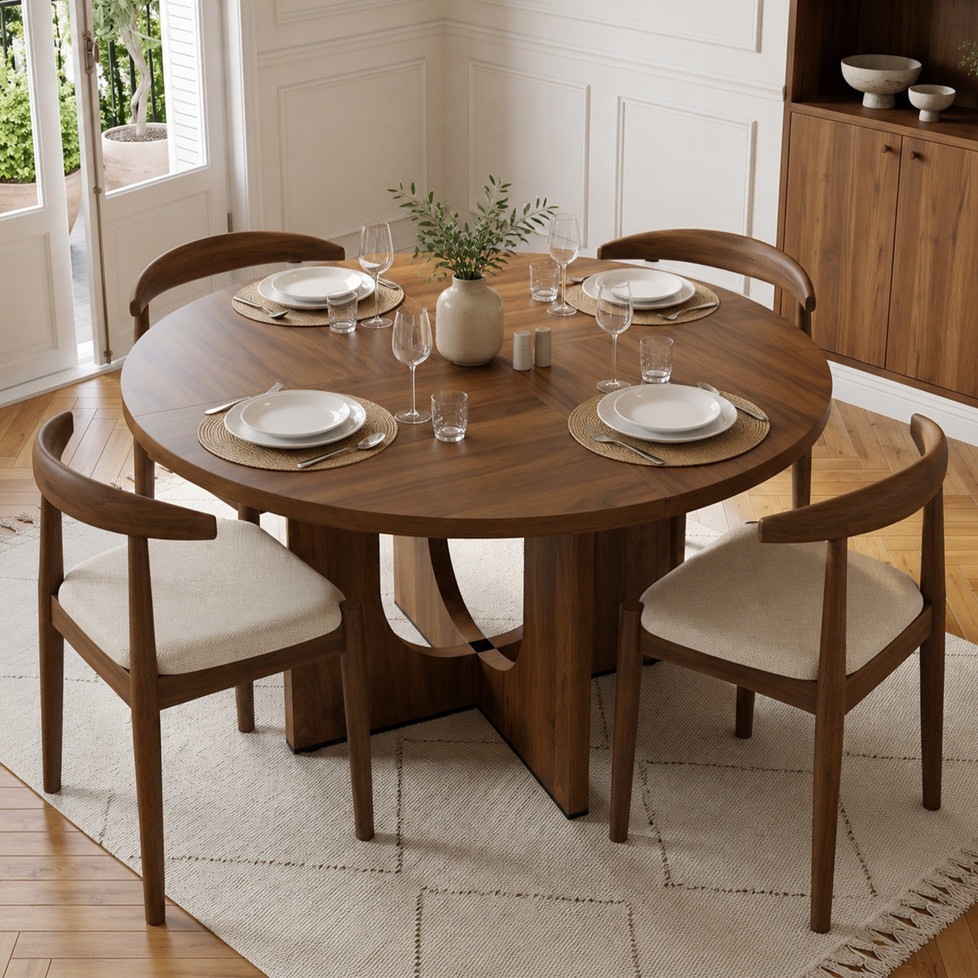 Table de salle à manger ronde - caractéristique 1
