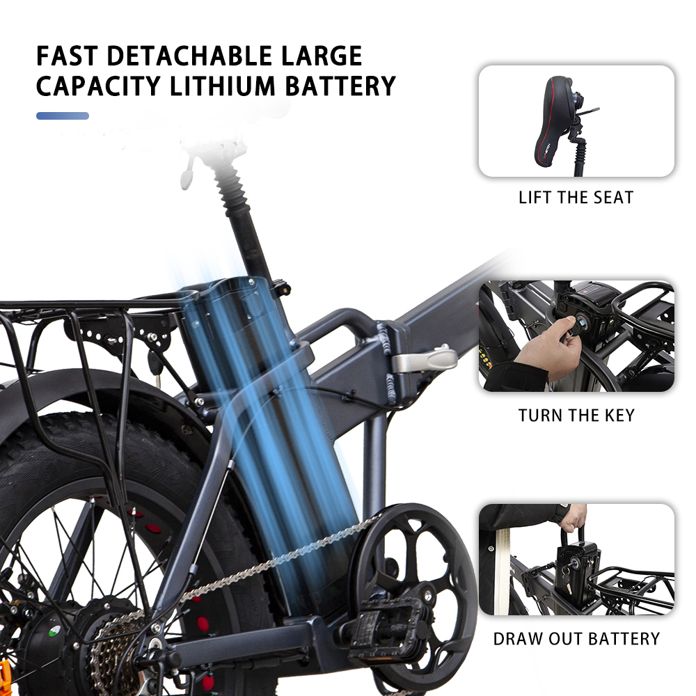 Vélo électrique 20 pouces pliant Vélo électrique 20 pouces pliant