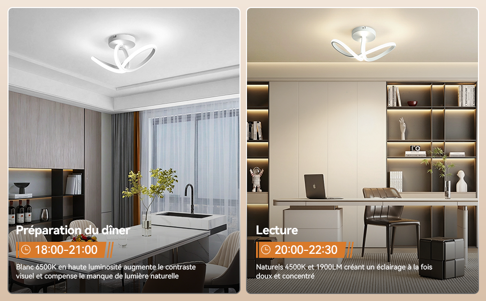 Exemples d'ambiances lumineuses
