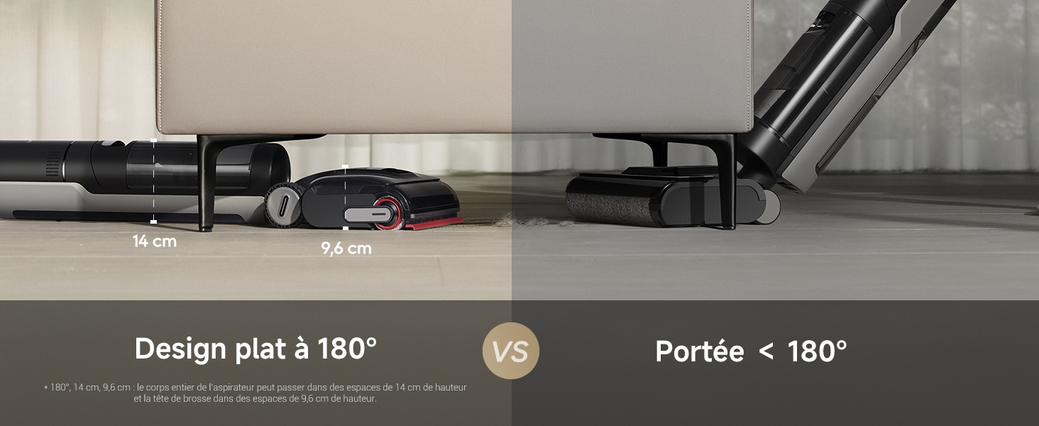 Robot Aspirateur Laveur 3 En 1 - Navigation Intelligente, Ultra-mince Et Silencieux, Adapté Aux Poils D'animaux