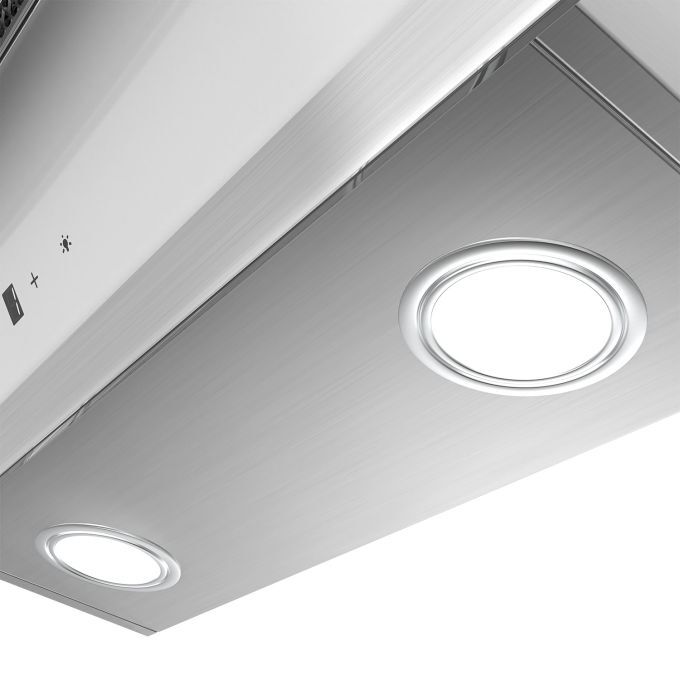 A++ Hotte Tactile 60cm 650 M3/h - Classe- 4 Vitesses - Booster - DC Moteur - Blanc - CIARRA 736NWH60 14 hotte inclinee led lampe