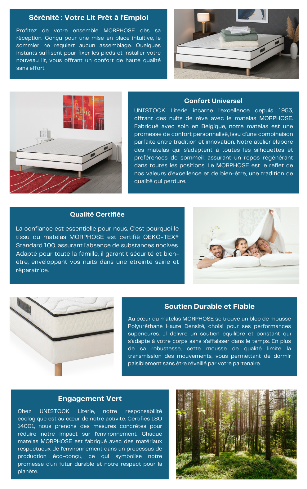 Ensemble COZY RELAX - Matelas Mémoire de Forme + Sommier