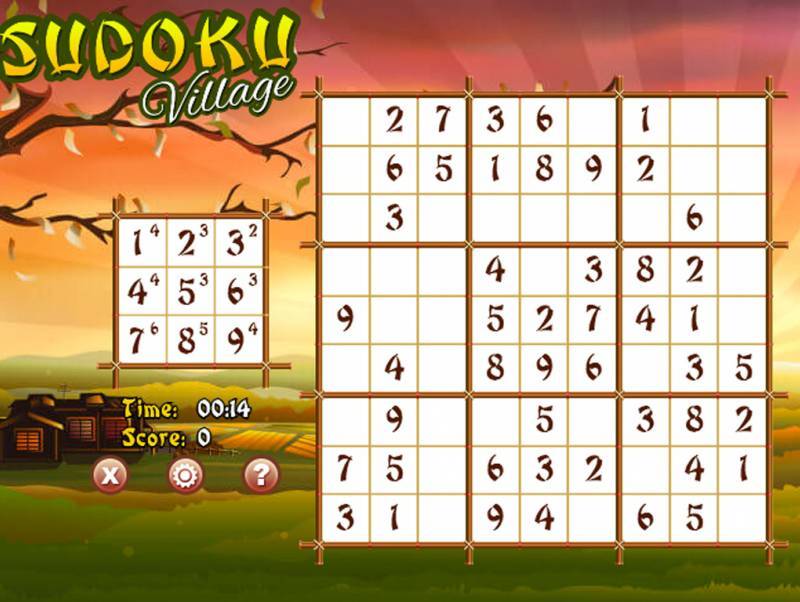 Gameplay de Sudoku Village