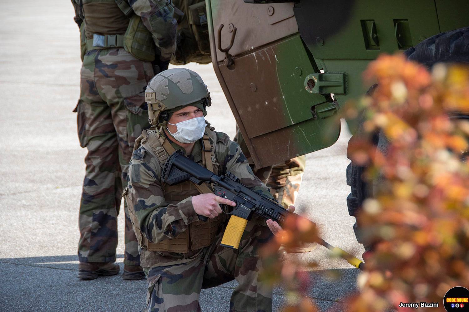 Scène issue du reportage sur un exercice du 13e BCA