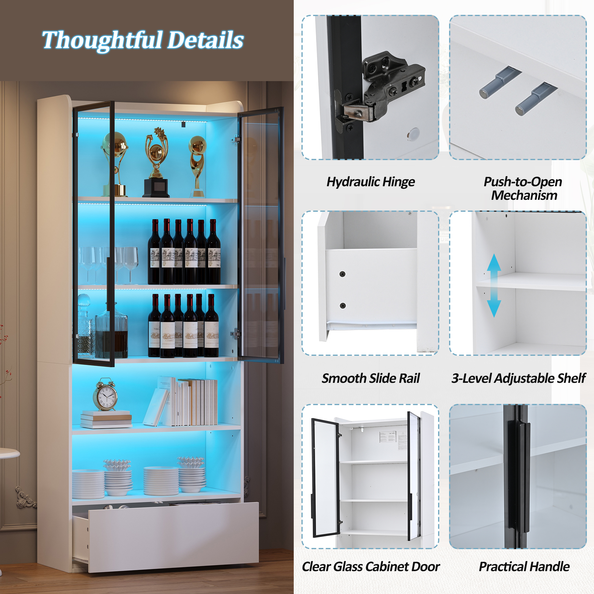Vitrine LED en situation