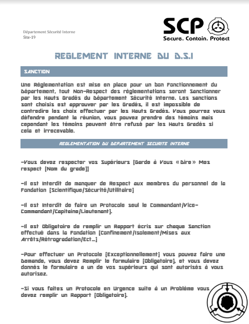 Règlement du D.S.I [Fiche:Rapport/Explication-Robot-Loki/Règlement/Candidature[OFF] DqyA