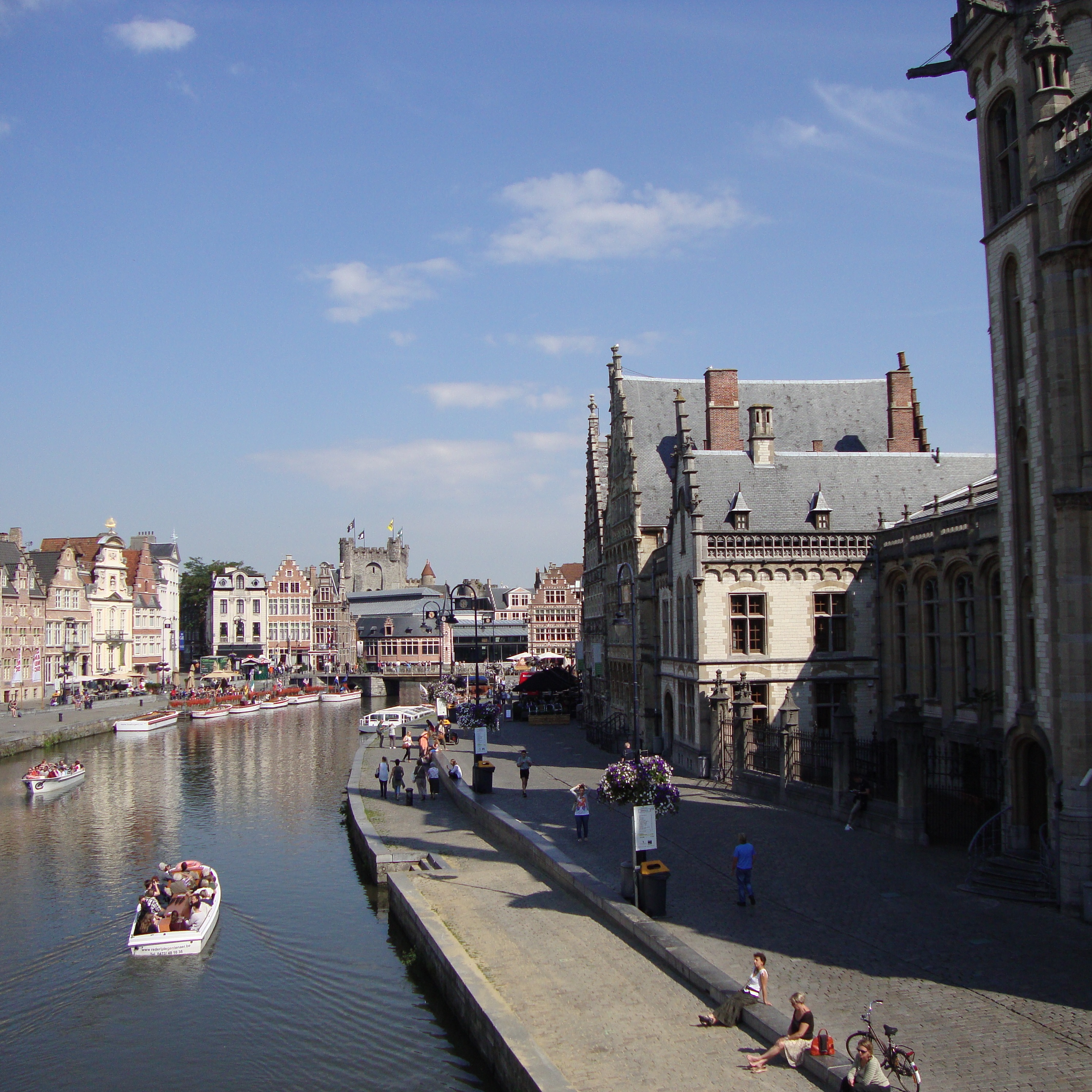 Vue sur le canal de Gand