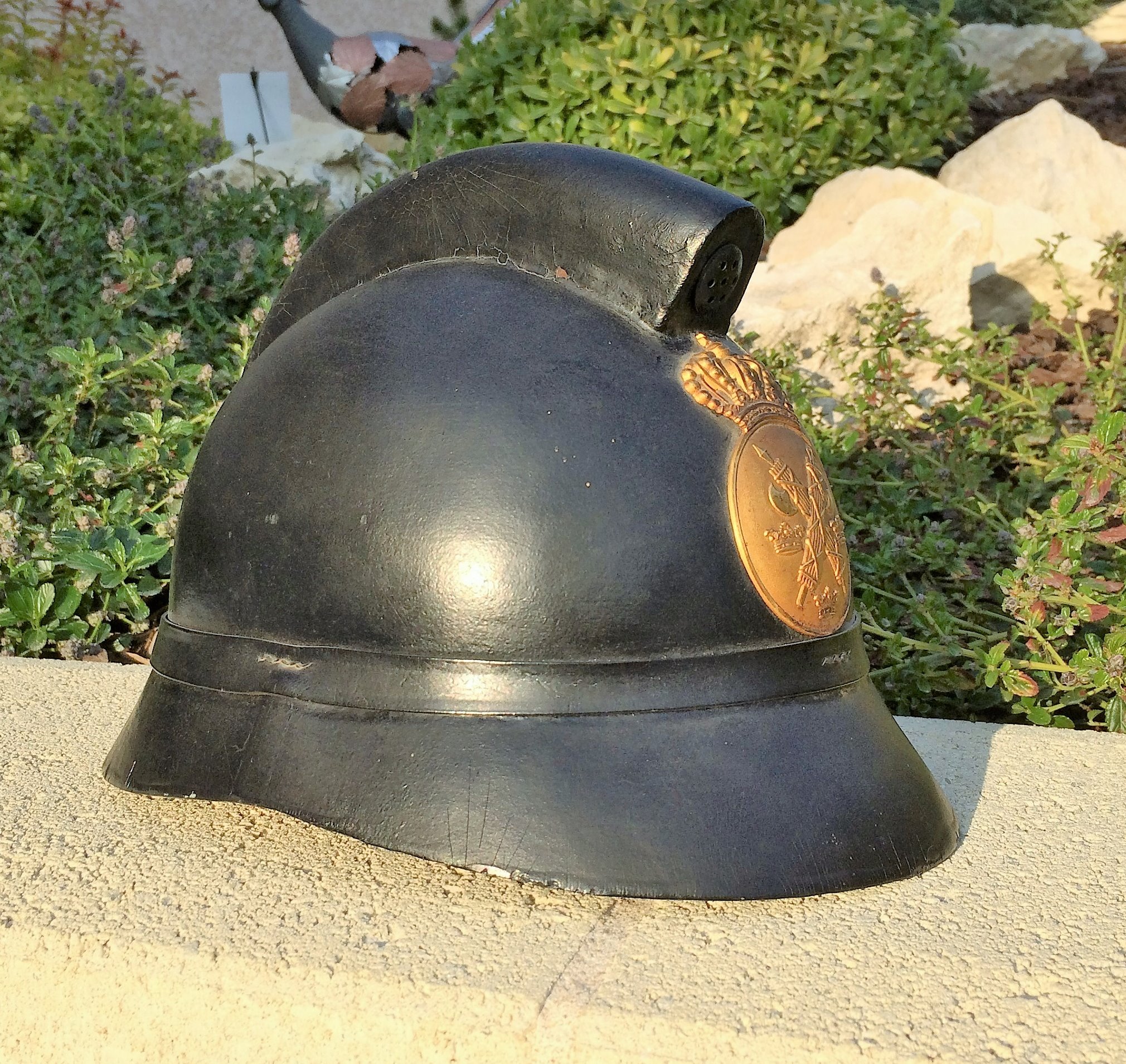 Casque de la police Suédoise M/1926. P8P0d